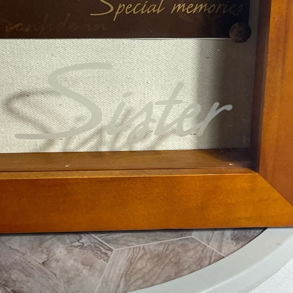 Pavilion Gift 2006 Sister Shadowbox Frame with Hanging Heart  Photo